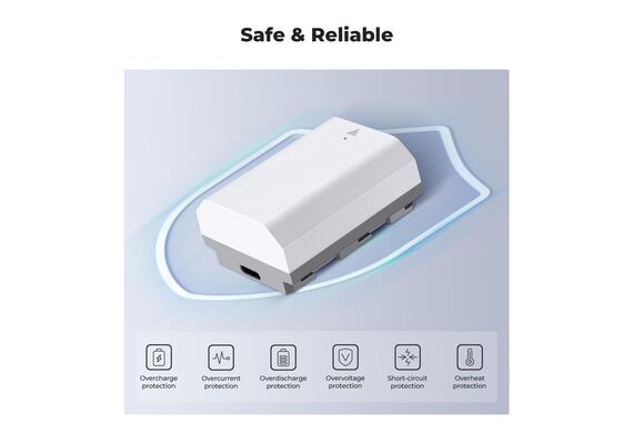 K&F CONCEPT Bateria com Carregamento USB-C NP-Z100 2400mAh