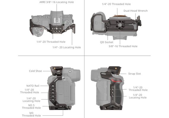 SMALLRIG 4521 Cage "Night Eagle" para Nikon Z6 III