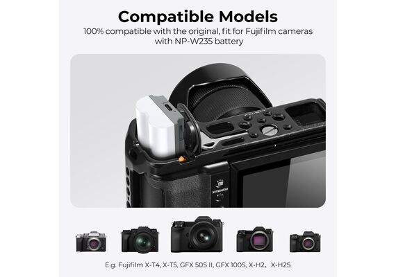 K&F CONCEPT Bateria com Carregamento USB-C NP-W235 2400mAh