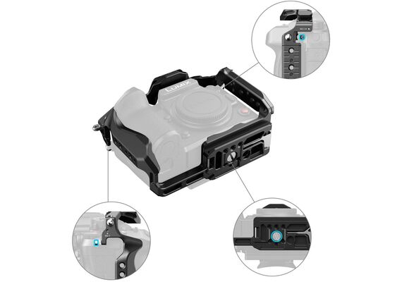 SMALLRIG 4825 Cage Kit HawkLock Quick Release para Panasonic Lumix GH7/GH6