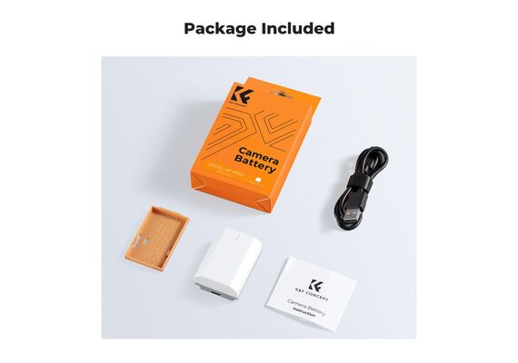 K&F CONCEPT Bateria com Carregamento USB-C NP-Z100 2400mAh