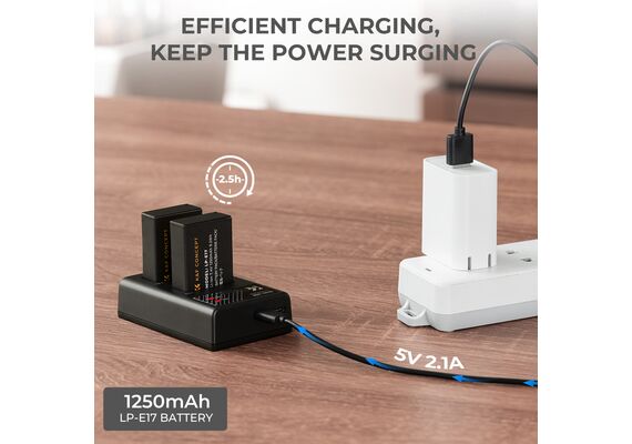 K&F CONCEPT Bateria LP-E17 1250mAh