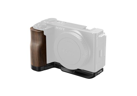 SMALLRIG 4864 L-Bracket com Punho de Madeira para Sony ZV-E10 II