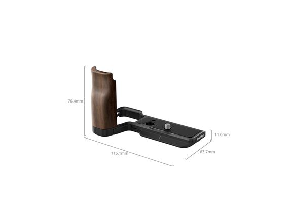 SMALLRIG 4864 L-Bracket com Punho de Madeira para Sony ZV-E10 II