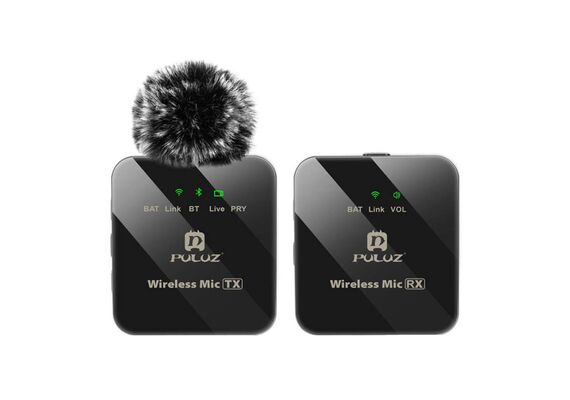 PULUZ Microfone de Lapela Sem Fio