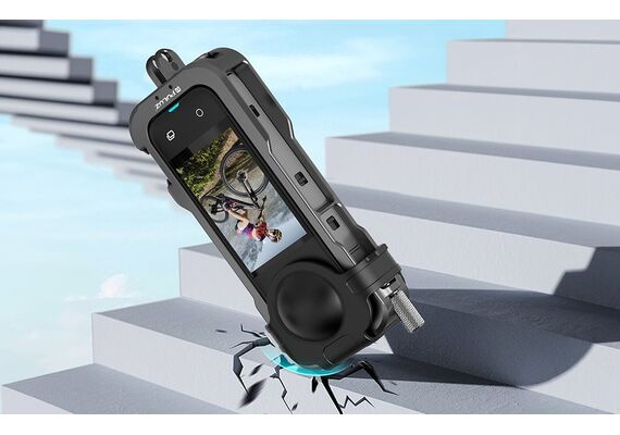 PULUZ ​Cage de Metal com Tampa de Lente para Insta360 X4