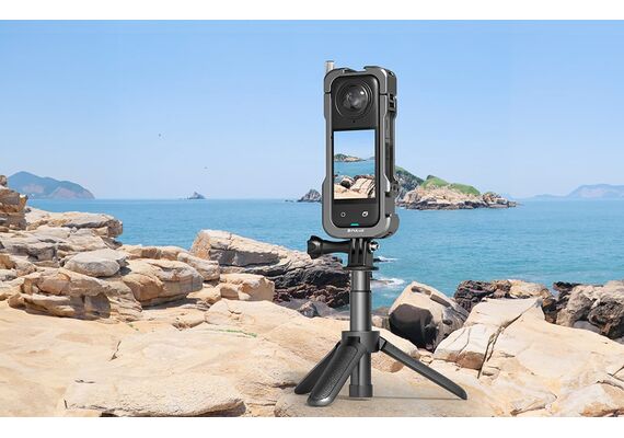 PULUZ ​Cage de Metal com Tampa de Lente para Insta360 X4