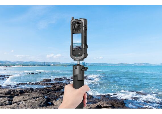 PULUZ ​Cage de Metal com Tampa de Lente para Insta360 X4