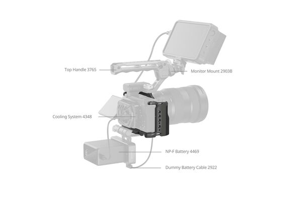 SMALLRIG 4949 Kit Cage com Punho para SONY ZV-E10 II