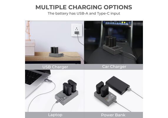 K&F CONCEPT Bateria EN-EL15 2100mAh