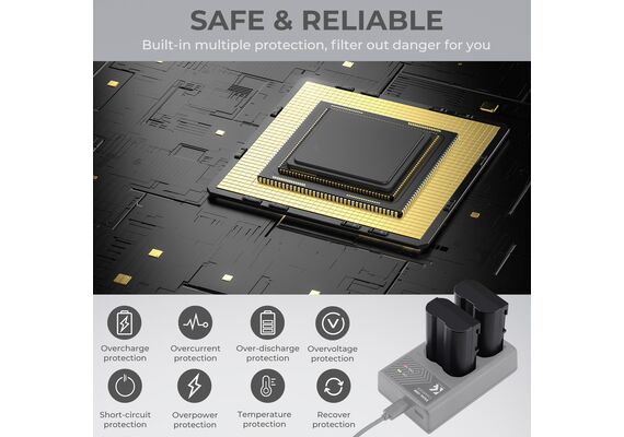 K&F CONCEPT Bateria EN-EL15 2100mAh