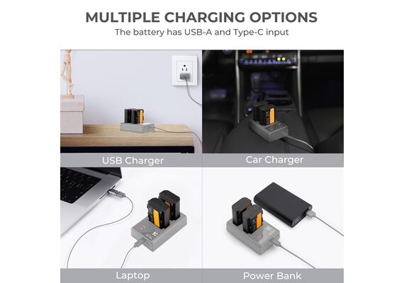 K&F CONCEPT Bateria NP-FZ100 2000mAh