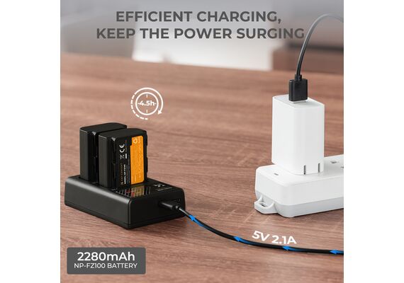 K&F CONCEPT Bateria NP-FZ100 2000mAh