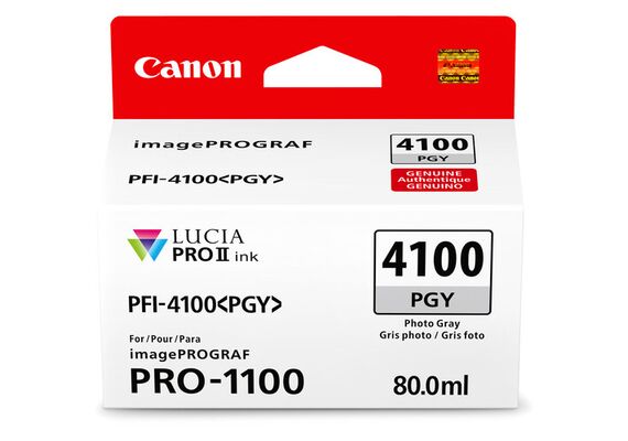CANON Tinteiro Cinza Photo 80ml PFI-4100PGY
