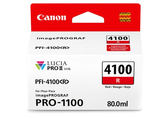 CANON Tinteiro Vermelho 80ml PFI-4100R