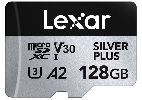 LEXAR Professional MicroSDXC Silver Plus 205MB/s U3 A2 UHS-I 4K - 128GB