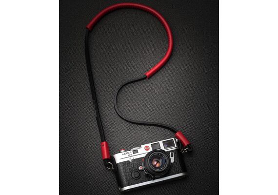 DEADCAMERAS Correia Slim - Vermelho e Preto/Dot Preto