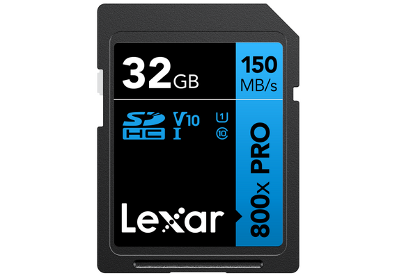 LEXAR Professional SDHC 800x 150MB/s Classe 10 U1 UHS-I 4K - 32GB