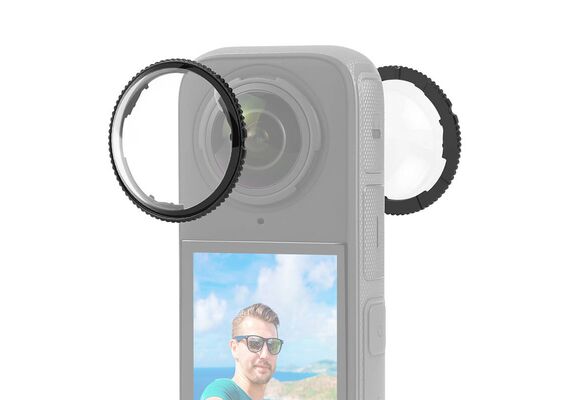 PULUZ Protetor de Lentes em Vidro para Insta360 X4