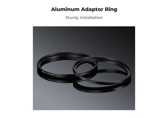 K&F CONCEPT Adaptador de Filtro Step-Up 49mm - 67mm + 2 Panos de Limpeza