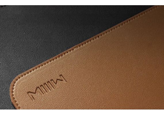 MIIIW Mouse Pad de Couro - Preto