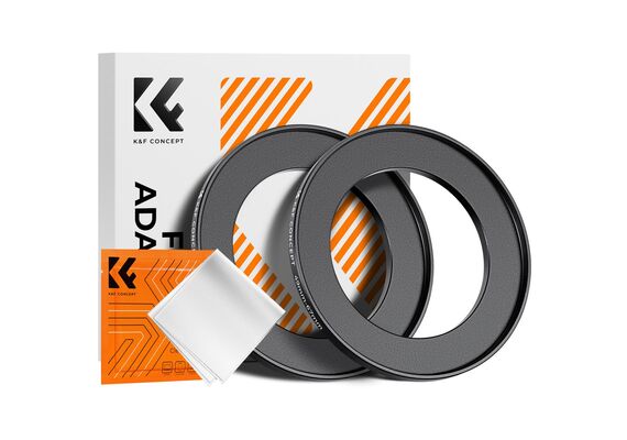 K&F CONCEPT Adaptador de Filtro Step-Up 49mm - 67mm + 2 Panos de Limpeza