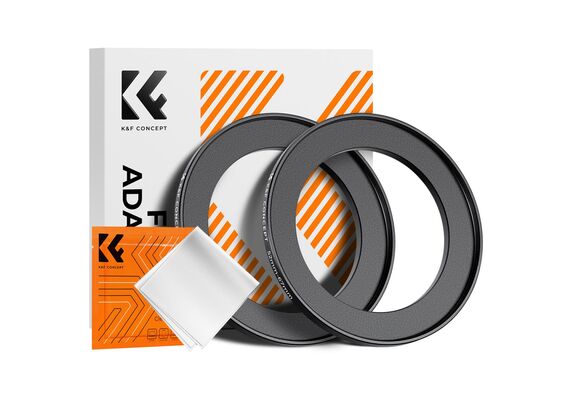 K&F CONCEPT Adaptador de Filtro Step-Up 52mm - 67mm + 2 Panos de Limpeza