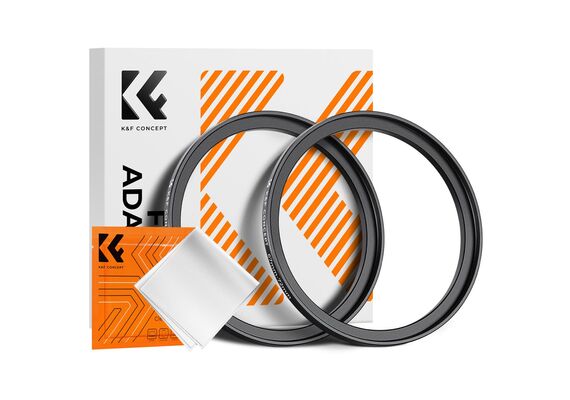 K&F CONCEPT Adaptador de Filtro Step-Up 67mm - 72mm + 2 Panos de Limpeza