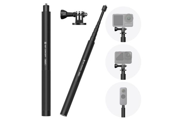 K&F CONCEPT Seltie Stick com Adaptador de Action Cam 153cm