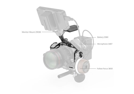 SMALLRIG 4976 Black Mamba Cage para Canon EOS R5 Mark II