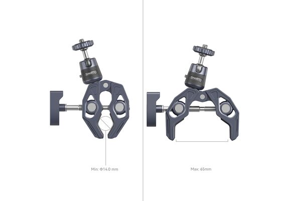 SMALLRIG 4102 Super Grampo com suporte de Cabeça de Bola para Action Cams