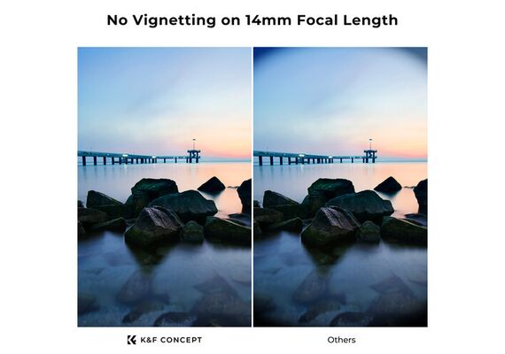K&F CONCEPT Filtro Densidade Variável ND2-ND2000 NANO-C Series – 55mm