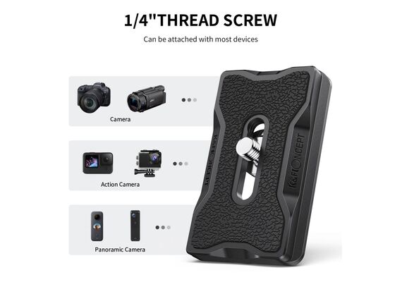 K&F CONCEPT Sapata de Libertação Rápida para Tripé de Fotografia