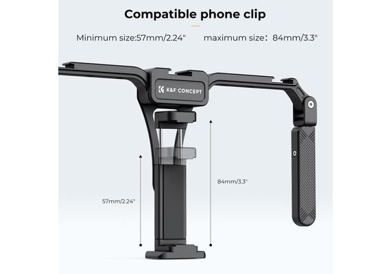 K&F CONCEPT Punho Duplo/Cage para Smartphone