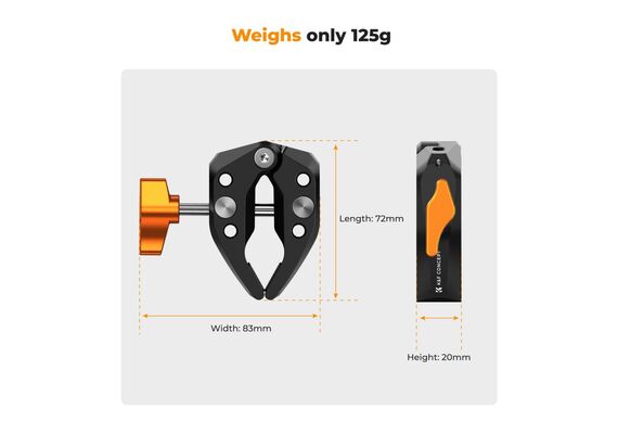 K&F CONCEPT Super Grampo Ms15 60mm