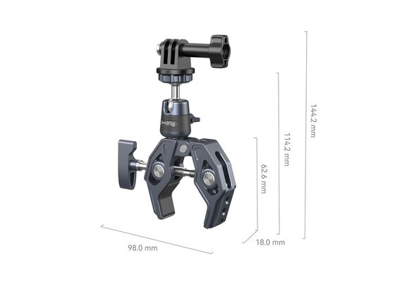 SMALLRIG 4102 Super Grampo com suporte de Cabeça de Bola para Action Cams