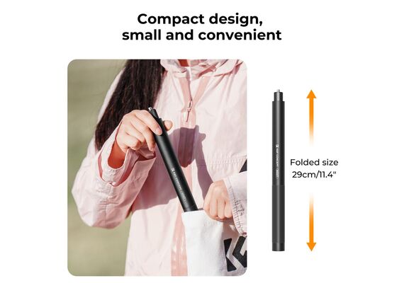 K&F CONCEPT Seltie Stick com Adaptador de Action Cam 153cm