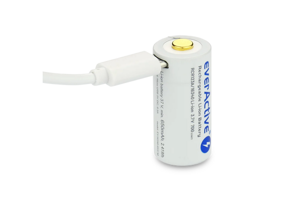 EVERACTIVE Pilha 16340 Recarregável Micro USB 3.7V