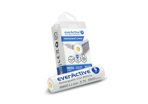 EVERACTIVE Pilha 18650 Recarregável Micro USB 3500mAh