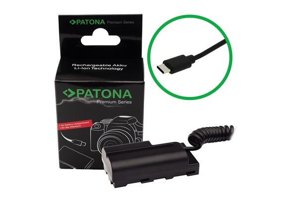 PATONA Acoplador Dummy NP-F com USB-C