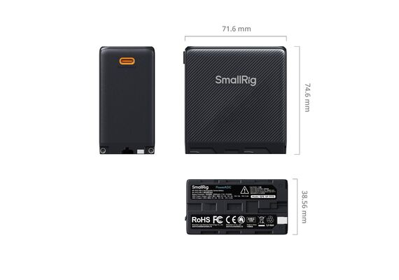 SMALLRIG 4469 Bateria Lítio NP-F970 USB-C