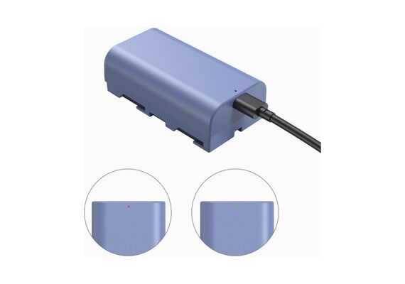 SMALLRIG 4331 Bateria Lítio NP-F550 USB-C 3500mAh