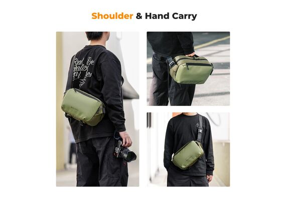 K&F CONCEPT  Bolsa de Ombro Alpha Camera Sling Bag KF13.157V2 10L - Verde