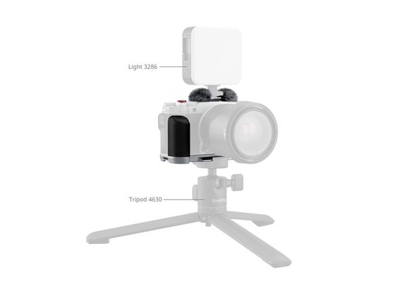 SMALLRIG 4875 L-Bracket Grip de Silicone Fujifilm X-M5 - Prata