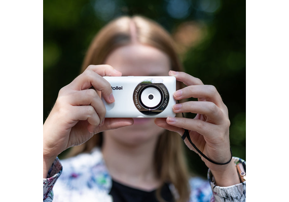 ROLLEI Câmera Compactline Pocket 50MP - Branco
