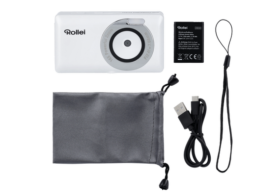 ROLLEI Câmera Compactline Pocket 50MP - Branco