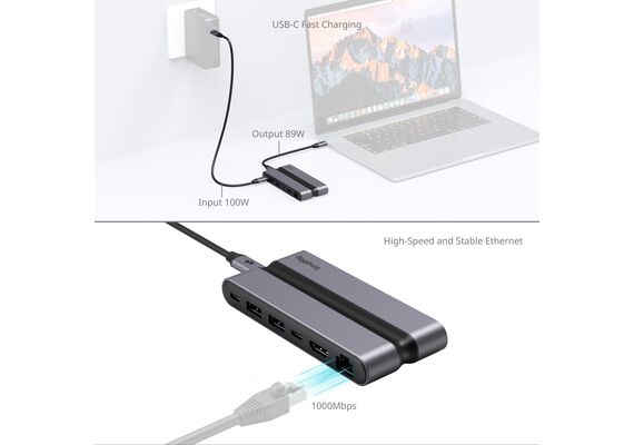SMALLRIG 4663 Leitor de Cartão 9-em-1 USB-C