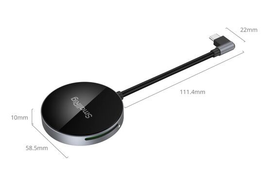 SMALLRIG 4870 Leitor de Cartão SD/Micro SD 4.0 USB-C