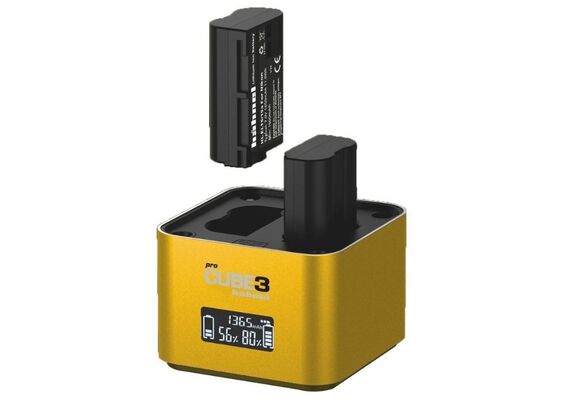 HAHNEL ProCube 3 Carregador Duplo para Baterias Nikon e Pilhas AA
