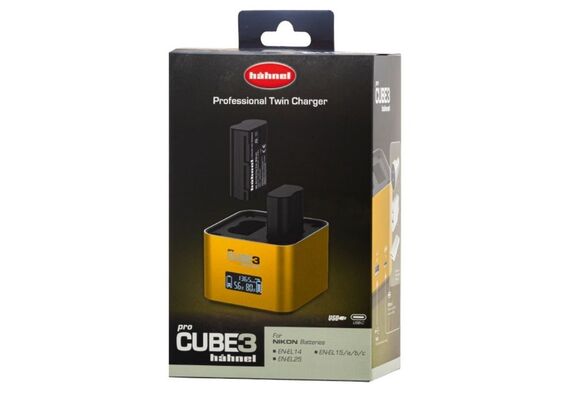 HAHNEL ProCube 3 Carregador Duplo para Baterias Nikon e Pilhas AAHAHNEL ProCube 3 Carregador Duplo para Baterias Nikon e Pilhas AA